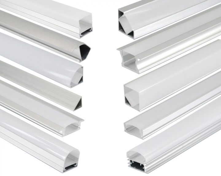 Détails Sur Led Aluprofil Aluminium Profile En Rail Couverture Baguette  Pour Bandes avec Laser Table À Manger Avec Led