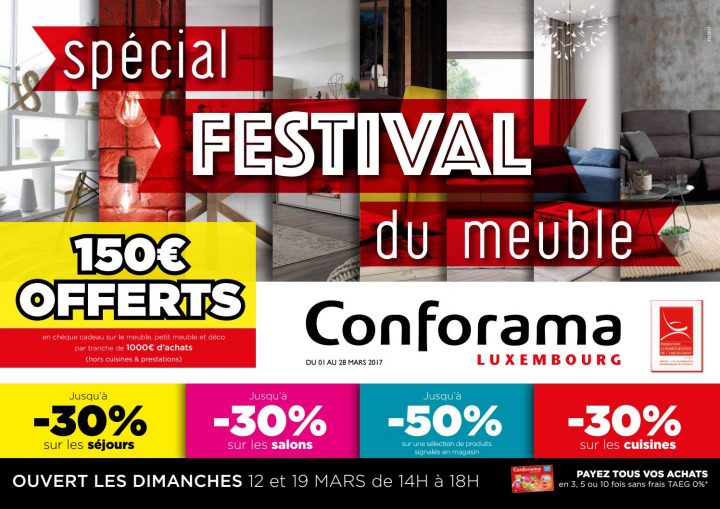 Doc 19 : Spécial Festival Du Meuble By Conforama Luxembourg tout Meuble Tv Avec Enceinte Integre Conforama