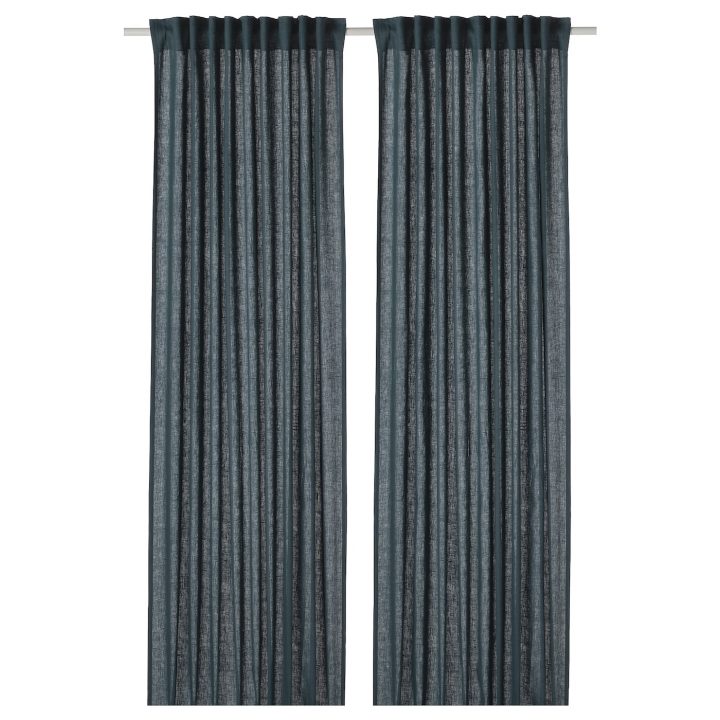 Dytåg Rideaux, 2 Pièces – Bleu 145X300 Cm dedans Rideaux Lin Ikea Dytåg Rideaux, 2 Pièces – Bleu 145X300 Cm dedans Rideaux Lin Ikea