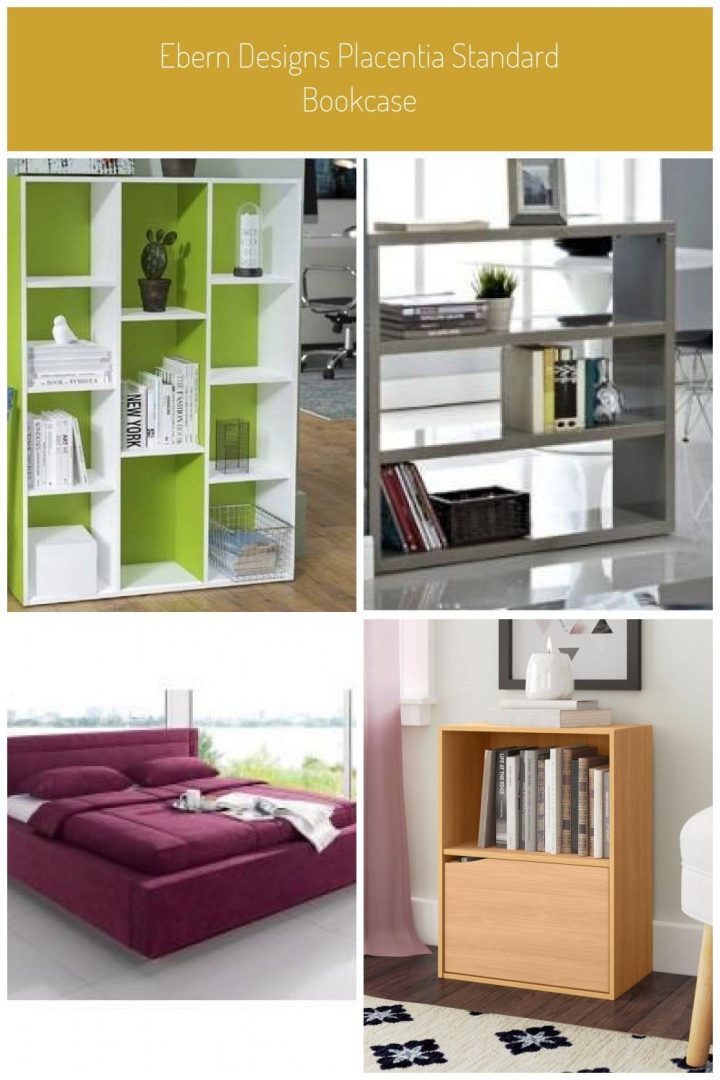 Ebern Designs Placentia Standard Bookcase Ebern Designs dedans Ebern Designs