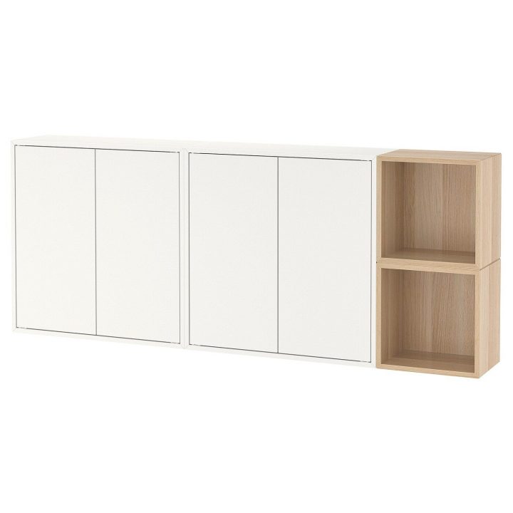Eket Wall-Mounted Cabinet Combination, White, White Stained serapportantà Dressing Profondeur 30 Cm Ikea Eket Wall-Mounted Cabinet Combination, White, White Stained serapportantà Dressing Profondeur 30 Cm Ikea
