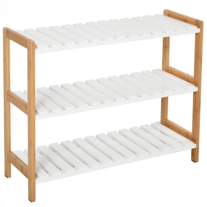 Etagère À Chaussures, Étagère De Rangement, Meuble Chaussures 3 Niveaux Bambou Mdf Blanc à Range Chaussures Tissu Gifi Etagère À Chaussures, Étagère De Rangement, Meuble Chaussures 3 Niveaux Bambou Mdf Blanc à Range Chaussures Tissu Gifi