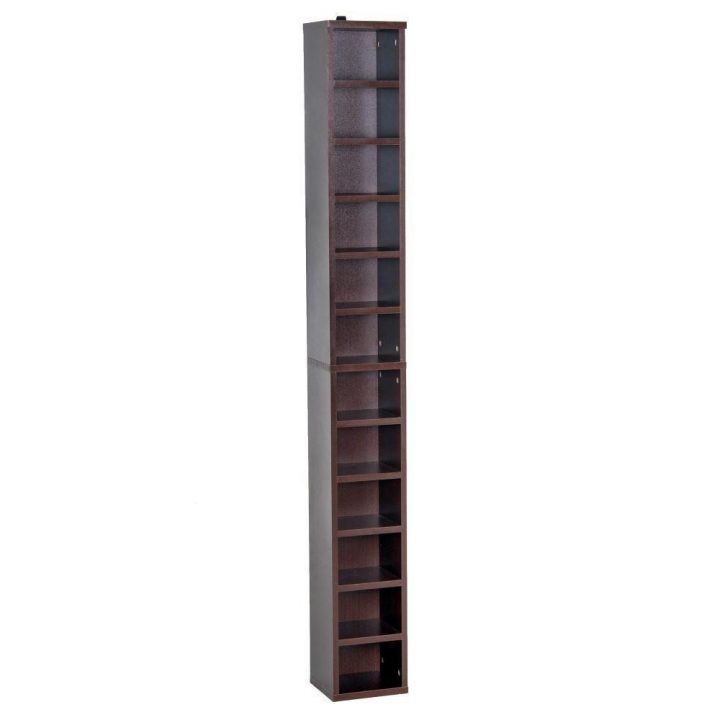 Étagère Colonne Armoire De Rangement Cd-Dvd 12 Compartiments 21L X 20L X 175H Cm Capacité Max. 204 Cd Coloris Noyer Foncé pour Tour Rangement Cd Étagère Colonne Armoire De Rangement Cd-Dvd 12 Compartiments 21L X 20L X 175H Cm Capacité Max. 204 Cd Coloris Noyer Foncé pour Tour Rangement Cd