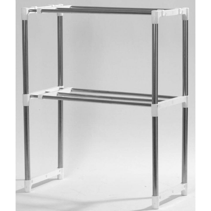 Étagère Télescopique Spéciale Micro Ondes 2 Niveaux (Gifi concernant Étagère Télescopique Gifi