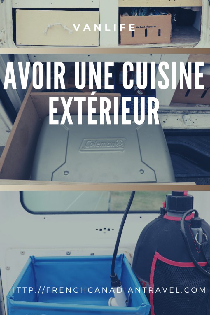 Faire Une Cuisine Extérieur Simple Dans Son Van | Vans encequiconcerne Toilette Chimique Canadian Tire