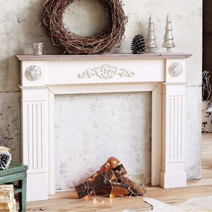 Fausse Cheminée La Déco Trompe L'Oeil | Fausse Cheminée tout Manteau De Cheminée Décorative Ikea