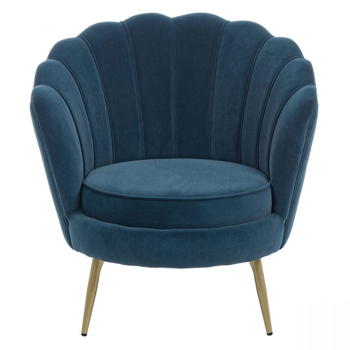 Fauteuil Corolle Giliola Bleu (Velours + Laiton) – Bizzotto avec Fauteuil Bouchara Fauteuil Corolle Giliola Bleu (Velours + Laiton) – Bizzotto avec Fauteuil Bouchara