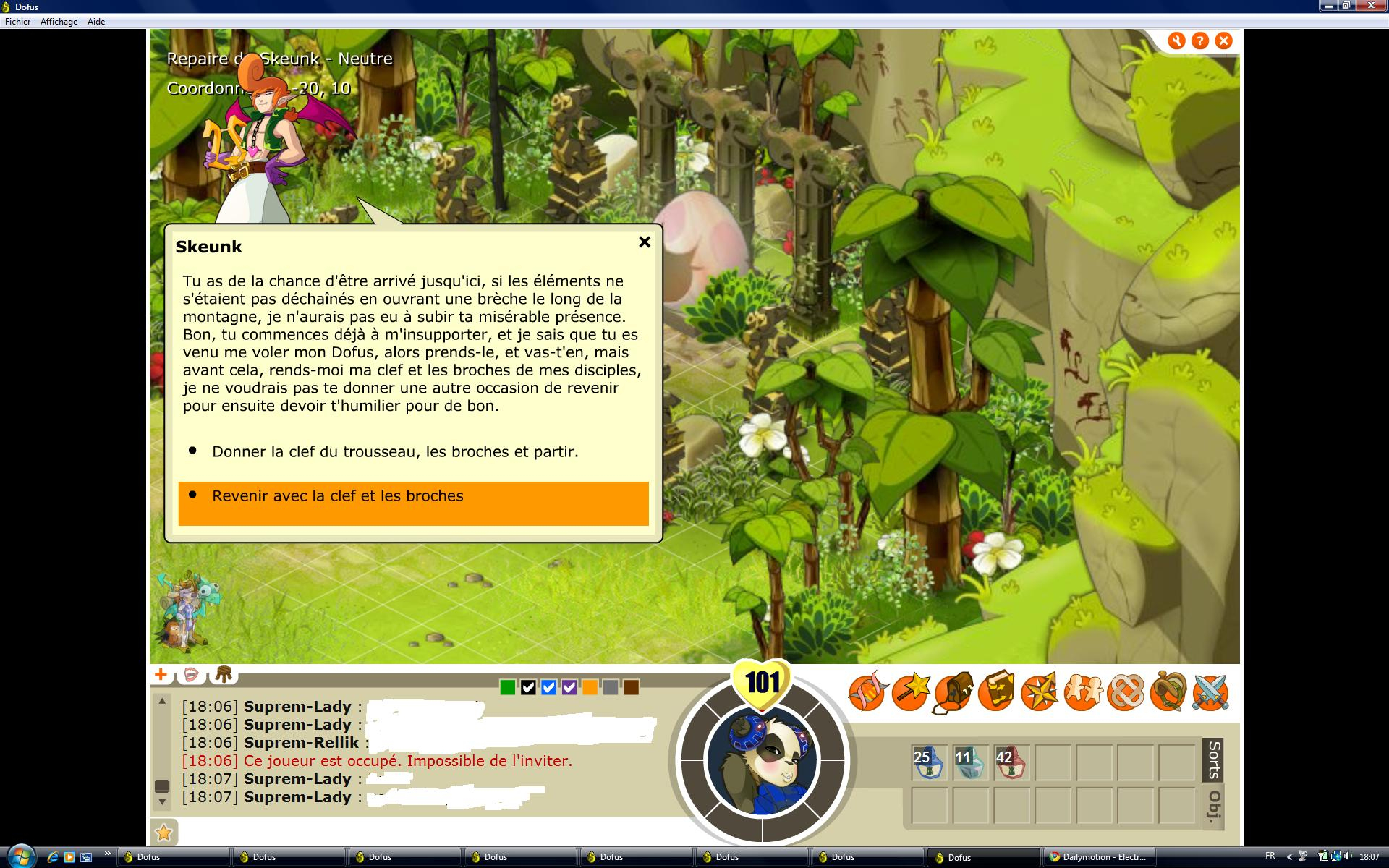 Fin Du Donjon Skeunk avec Chemin Skeunk Dofus Retro ...