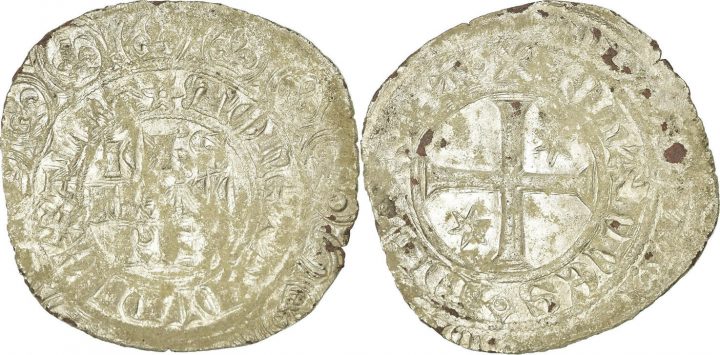 France Gros À L’étoile 1360 Coin, Jean Ii Le Bon, Billon Vf(30-35) avec Le Bon Coin 35