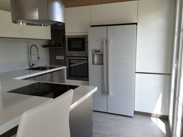 Frigo Américain Encastré | Frigo Americain, Cuisine Bois encequiconcerne Meuble Cuisine Pour Frigo Americain