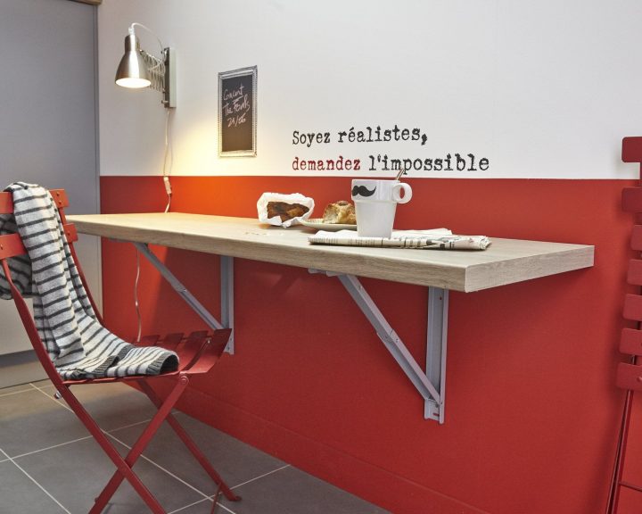 Gagner De L'Espace Avec Cette Table Rabattable | Leroy Merlin intérieur Pied Pliant Pour Table Leroy Merlin