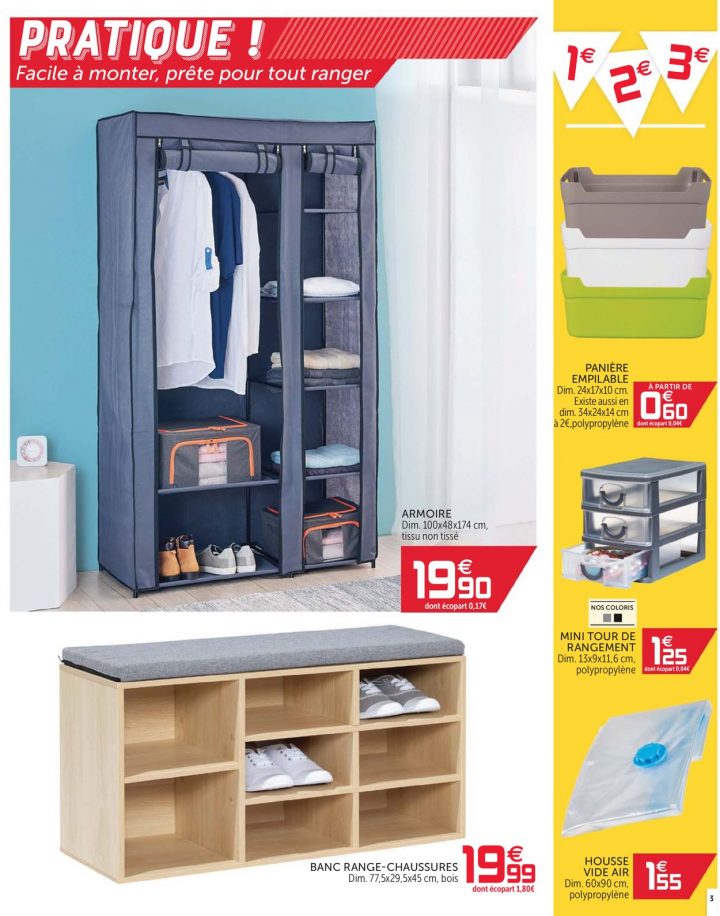 Gifi Catalogue Actuel 25.08 – 02.09.2020 [3] – Catalogue-24 concernant Armoire Tissu Gifi