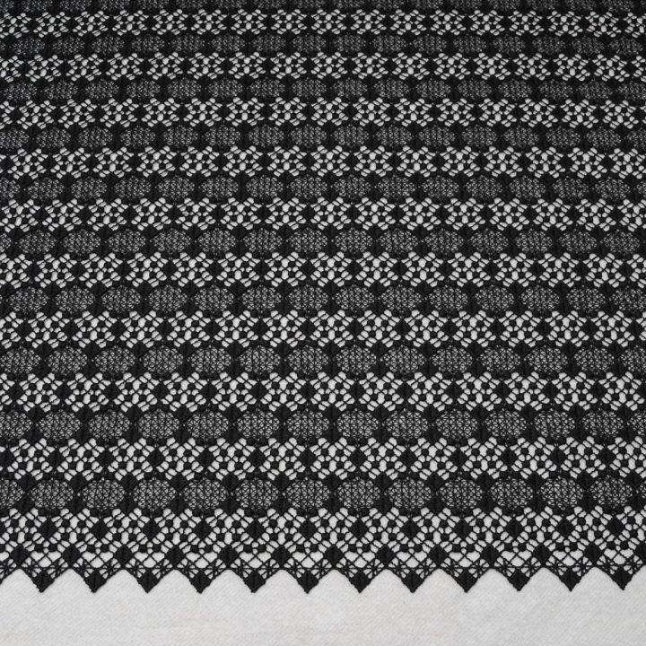Guipure Dentelle Noire Au Mètre En 85Cm N°10241 – Defilentissus avec Guipure Au Mètre