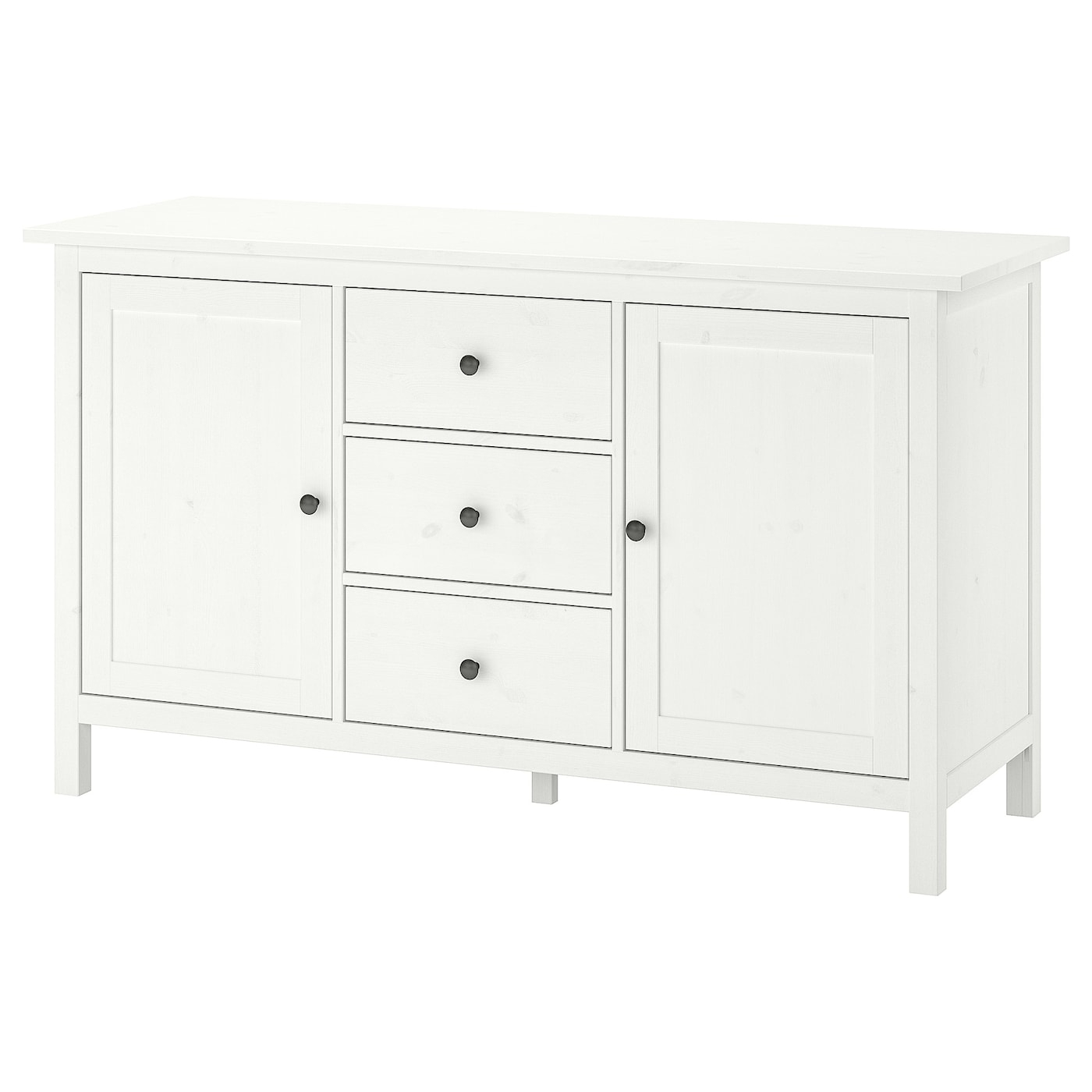 Hemnes Buffet - Teinté Blanc 157X88 Cm dedans Buffet Blanc Laqué Ikea