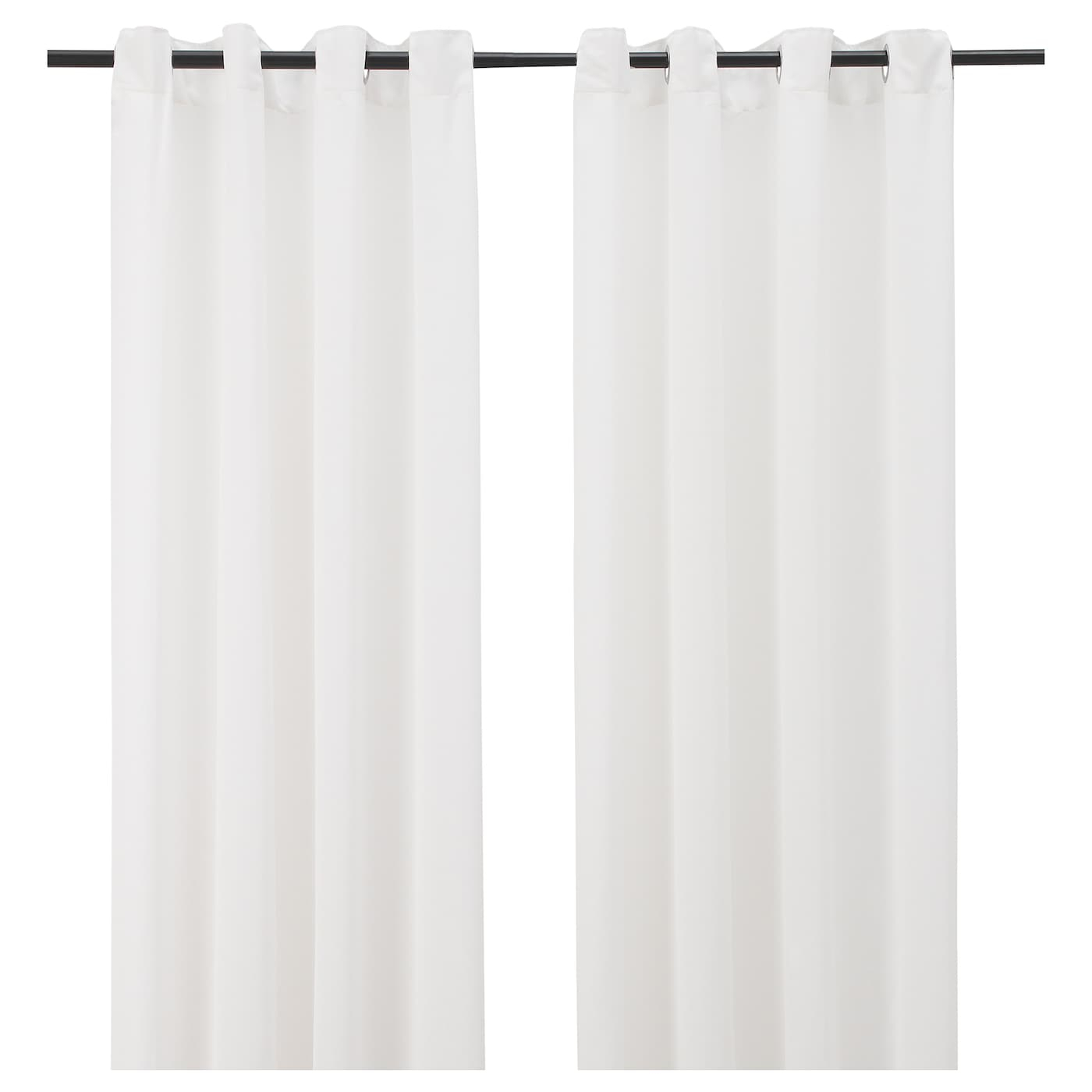 Hilja Rideaux, 2 Pièces - Blanc Avec Oeillets 145X300 Cm dedans Ikea Rideaux Hilja Rideaux, 2 Pièces - Blanc Avec Oeillets 145X300 Cm dedans Ikea Rideaux