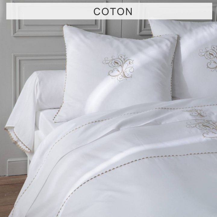 Housse De Couette Pur Coton Manoir Bouchara Collection tout Bouchara Tete De Lit