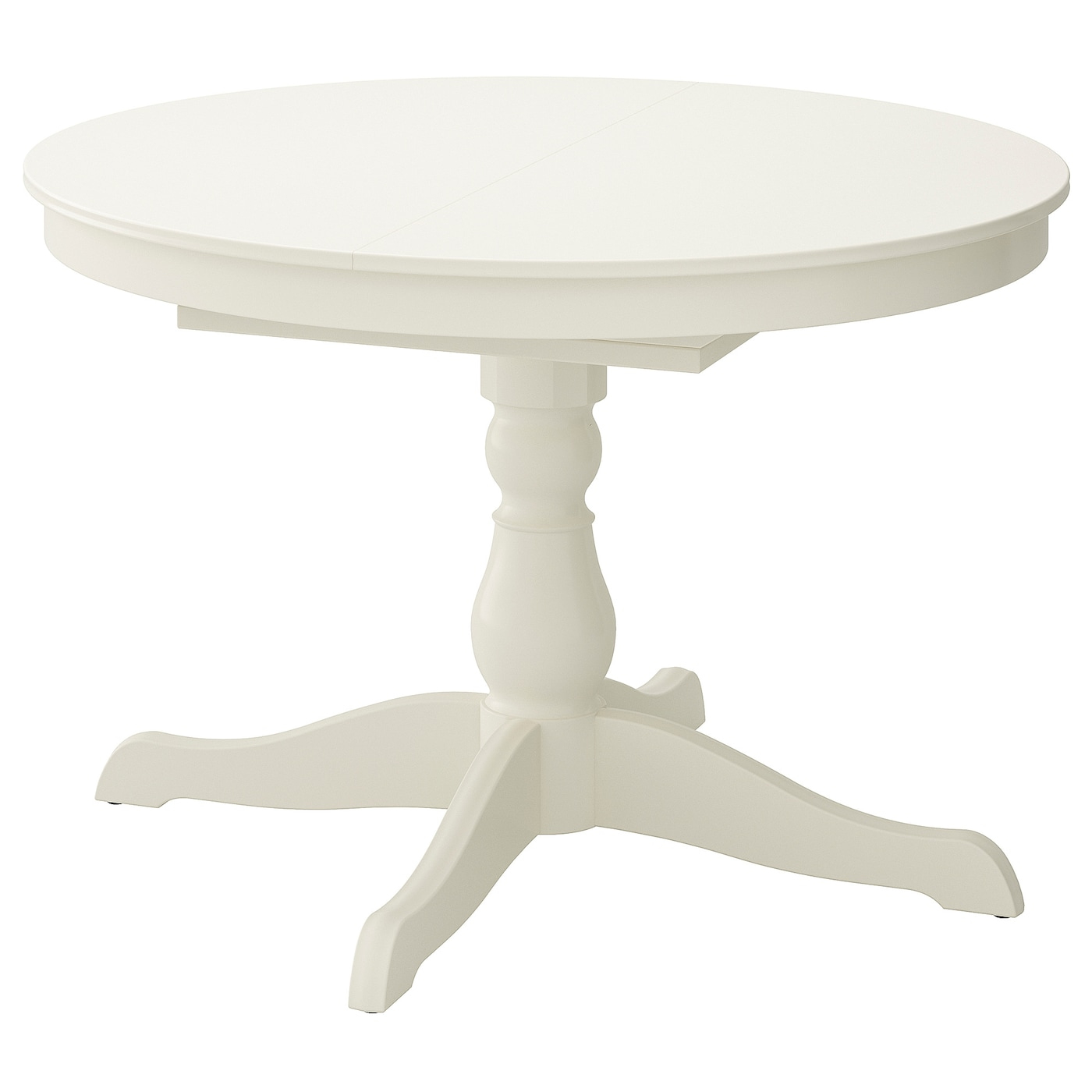 Ingatorp Table Extensible - Blanc 110/155 Cm dedans Table Ronde Ikea Blanche