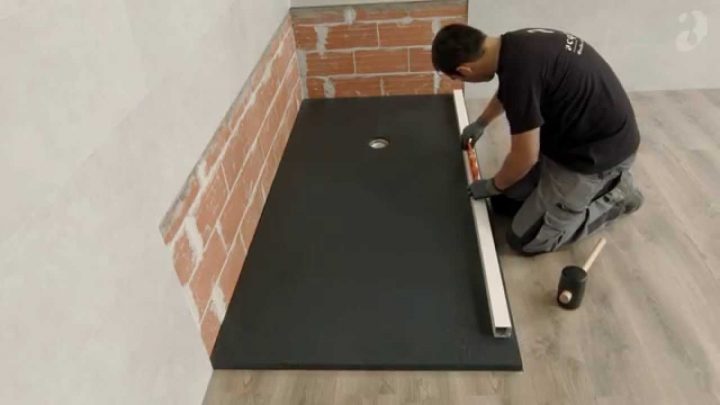 Installation Posée,Receveur De Douche Sur Mesure + Panneaux Fr destiné Pose Receveur Extra Plat Sur Dalle Béton Installation Posée,Receveur De Douche Sur Mesure + Panneaux Fr destiné Pose Receveur Extra Plat Sur Dalle Béton