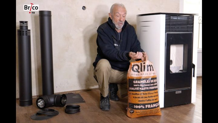 Installer Un Poêle À Granulés -Tuto Bricolage Avec Robert intérieur Poele A Granule A Ventouse Leroy Merlin