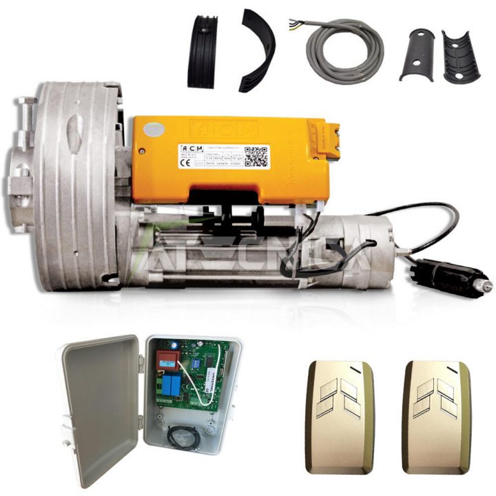 Kit Moteur Pour Rideaux Acm Unititan E Hr 170 Kg Avec Frein + Centrale + 2  Tx tout Prix Moteur Rideau Électrique Maroc