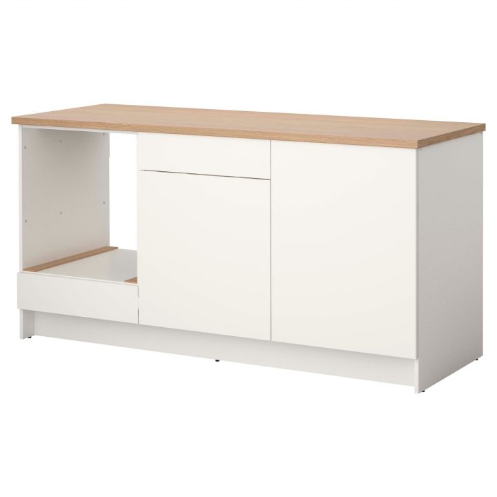 Knoxhult Élément Bas Avec Portes Et Tiroir, Blanc, 180 Cm intérieur Knoxhult Meuble Bas Knoxhult Élément Bas Avec Portes Et Tiroir, Blanc, 180 Cm intérieur Knoxhult Meuble Bas
