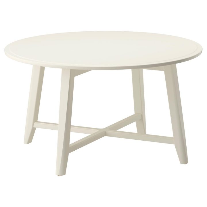 Kragsta Table Basse – Blanc 90 Cm à Table Ronde Ikea Blanche