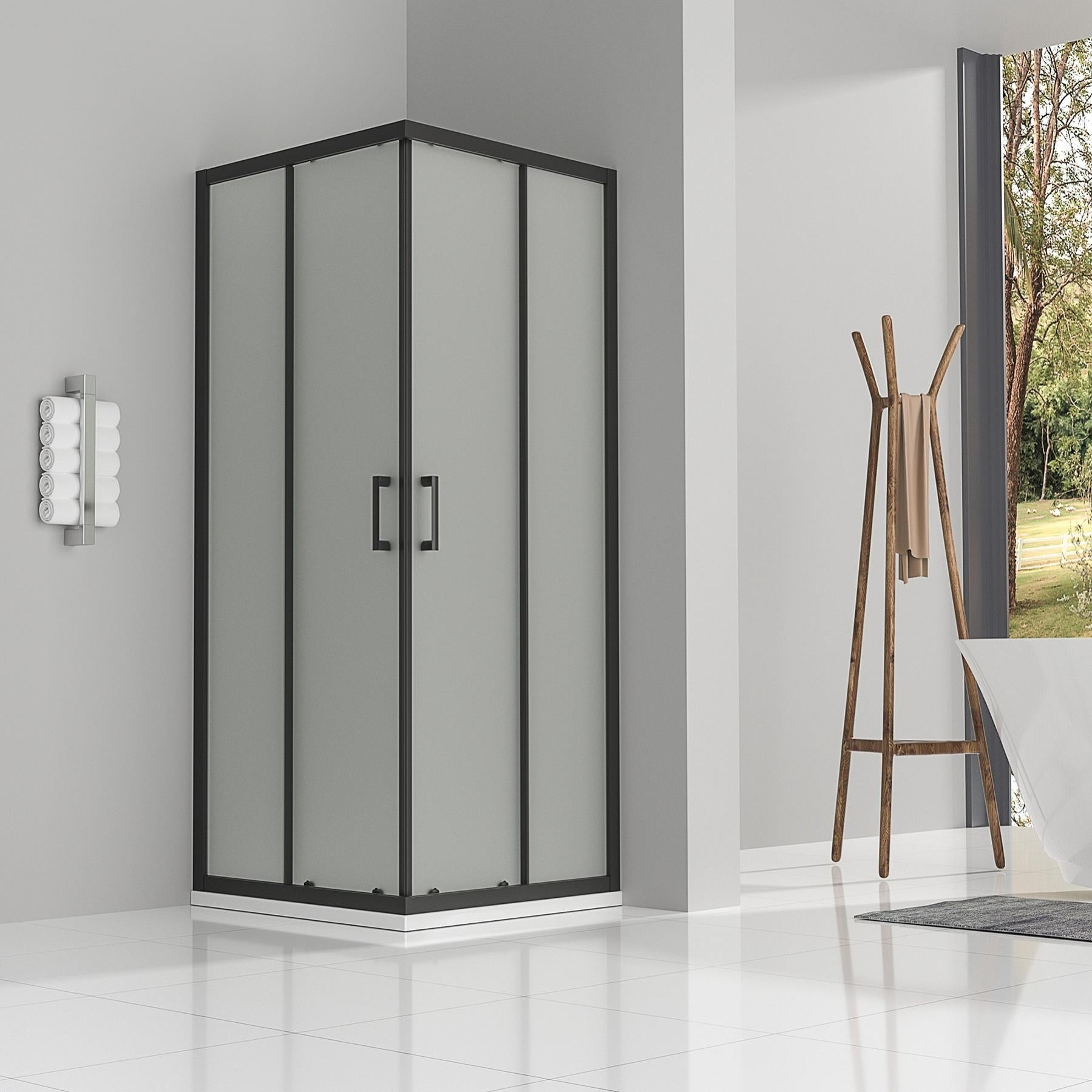 Lanablack Cabine Douche H 190 Cm Porte Coulissante Opaque 70 X 70 Cm destiné Cabine Douche 70X70 Leroy Merlin Lanablack Cabine Douche H 190 Cm Porte Coulissante Opaque 70 X 70 Cm destiné Cabine Douche 70X70 Leroy Merlin