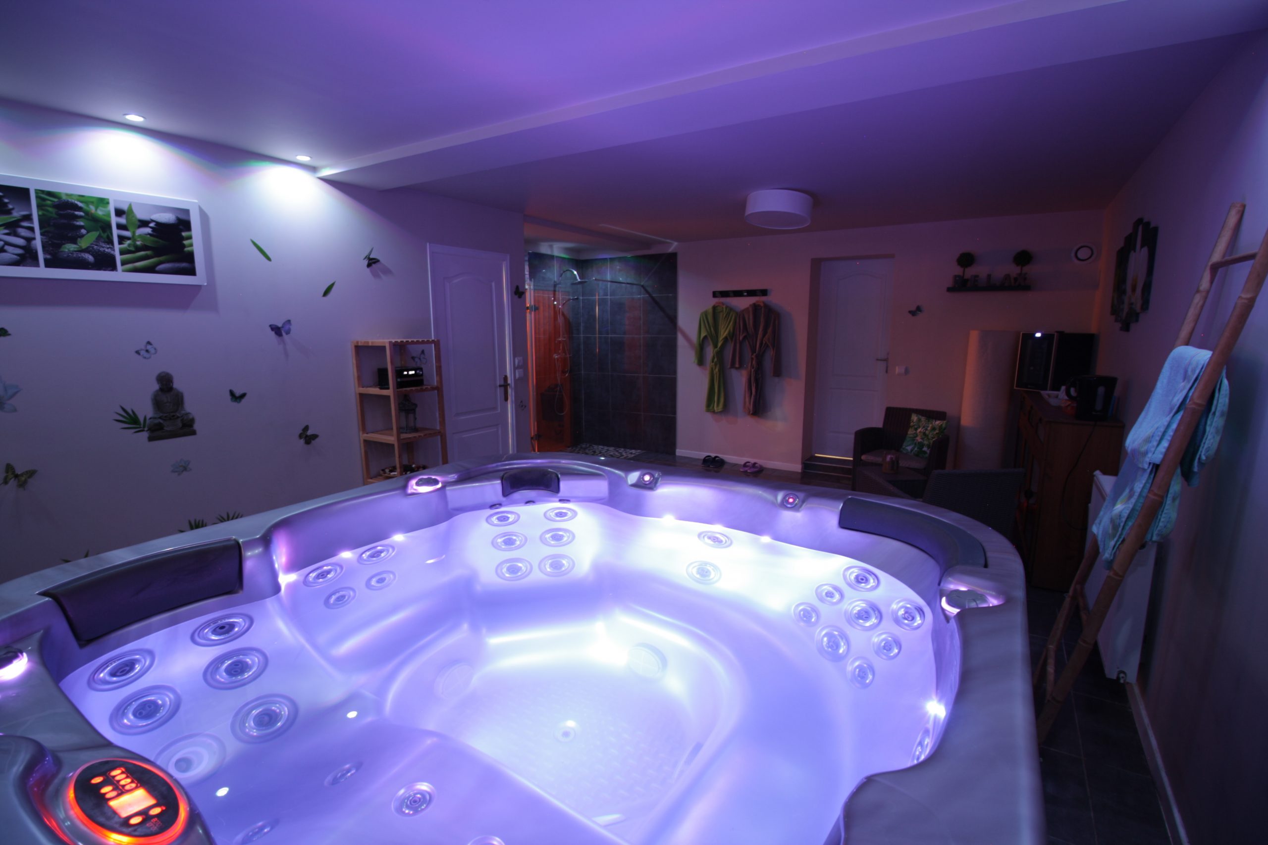 Le Cocon Appartement Priv  Avec Jacuzzi  Sauna int rieur 