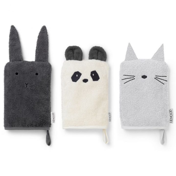 Lot De 3 Gants De Toilette Sylvester – Gris En 2020 avec Tuto Gant De Toilette Rigolo