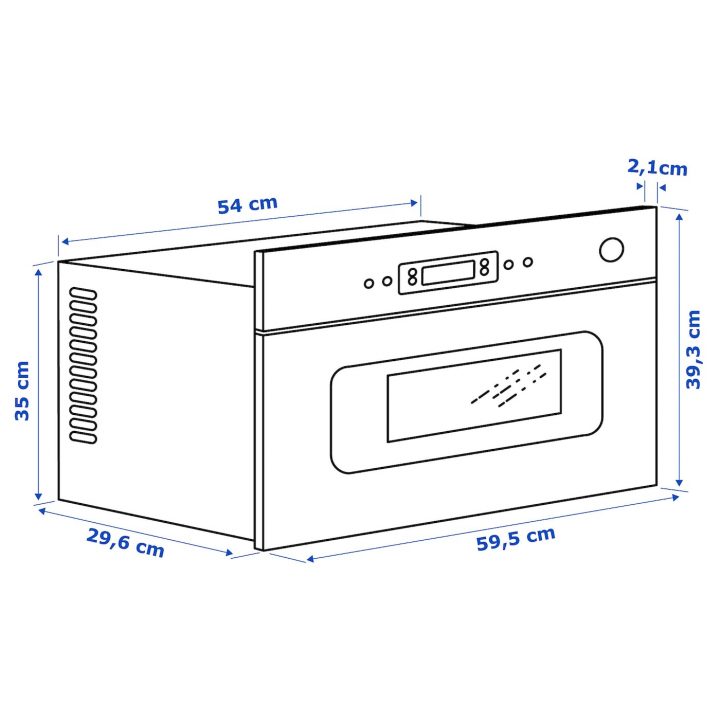 Mattradition Four À Micro-Ondes – Acier Inoxydable encequiconcerne Dimension Micro Onde Encastrable Ikea