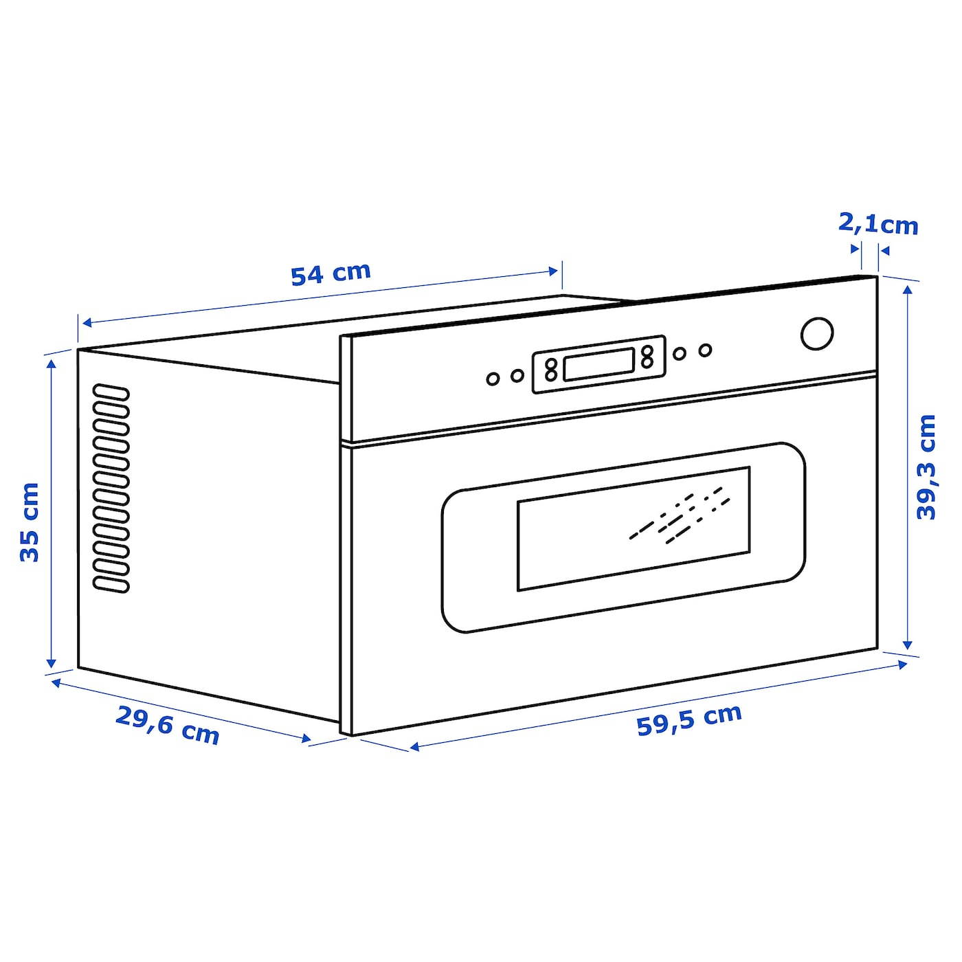 Mattradition Four À Micro-Ondes - Acier Inoxydable encequiconcerne Dimension Micro Onde Encastrable Ikea