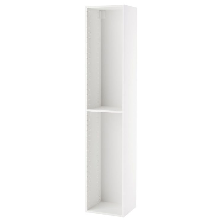 Metod Structure Élément Armoire – Blanc 40X37X200 Cm concernant Meuble Profondeur 20 Cm – Ikea