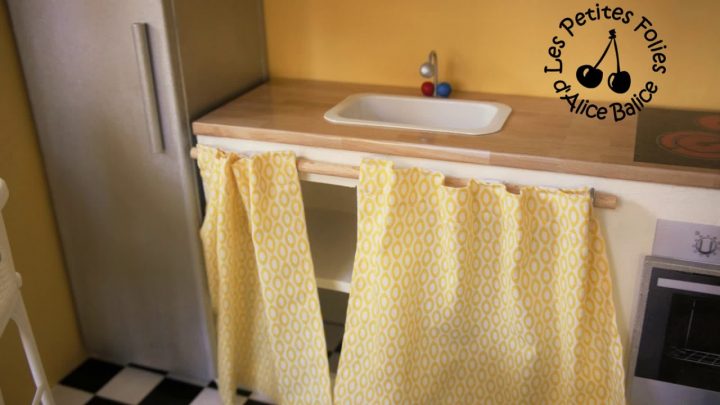 Meuble À Rideau Pour Cuisine destiné Rideau Sous Plan De Travail