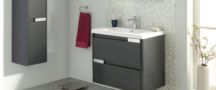 Meuble "Salsa" Gris 80 Cm Le Meuble + Plan Vasque à Wc Suspendu Avec Lave Main Integre Brico Dépôt Meuble "Salsa" Gris 80 Cm Le Meuble + Plan Vasque à Wc Suspendu Avec Lave Main Integre Brico Dépôt