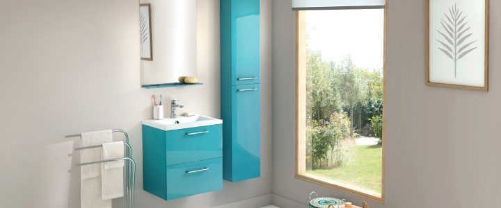 Meuble "Slim" Turquoise L.50 Cm + Le Plan Vasque destiné Wc Avec Lave Main Intégré Brico Dépôt Meuble "Slim" Turquoise L.50 Cm + Le Plan Vasque destiné Wc Avec Lave Main Intégré Brico Dépôt