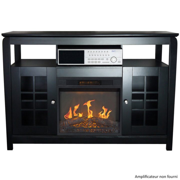Meuble Tv – Avec Cheminée Électrique – Osaka Noir Chemin à Meuble Tv Cheminée Décorative Meuble Tv – Avec Cheminée Électrique – Osaka Noir Chemin à Meuble Tv Cheminée Décorative