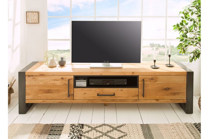 Meuble Tv Bois Et Métal Look Industriel 200 Cm Pour Salon à Meuble Tv Industriel, 110 Cm Meuble Tv Bois Et Métal Look Industriel 200 Cm Pour Salon à Meuble Tv Industriel, 110 Cm