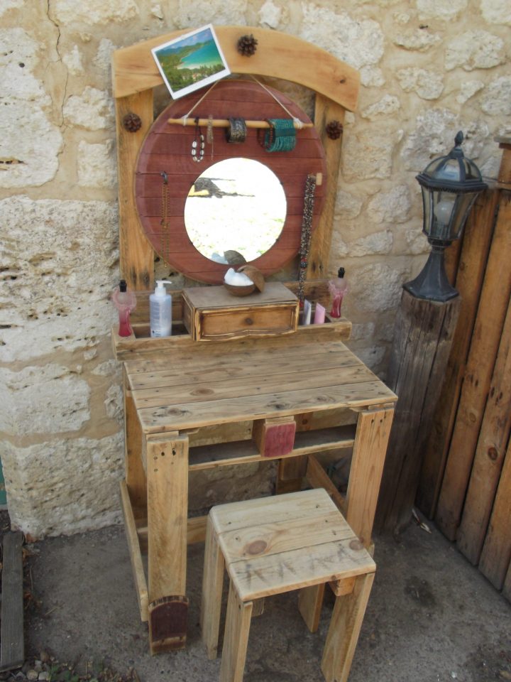 Mobilier | Philippe-Demaria dedans Coiffeuse En Palette