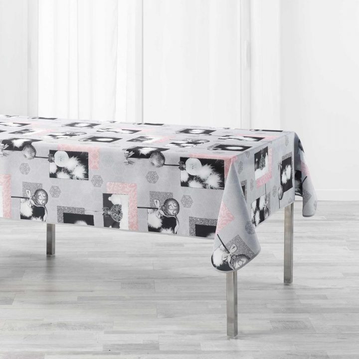 Nappe Rectangle Cotina Grise dedans Rouleau Nappe Papier Gifi
