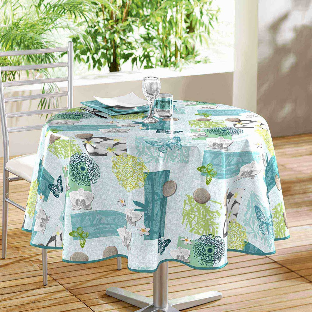 Nappe Ronde Lotusea concernant Rouleau Nappe Papier Gifi