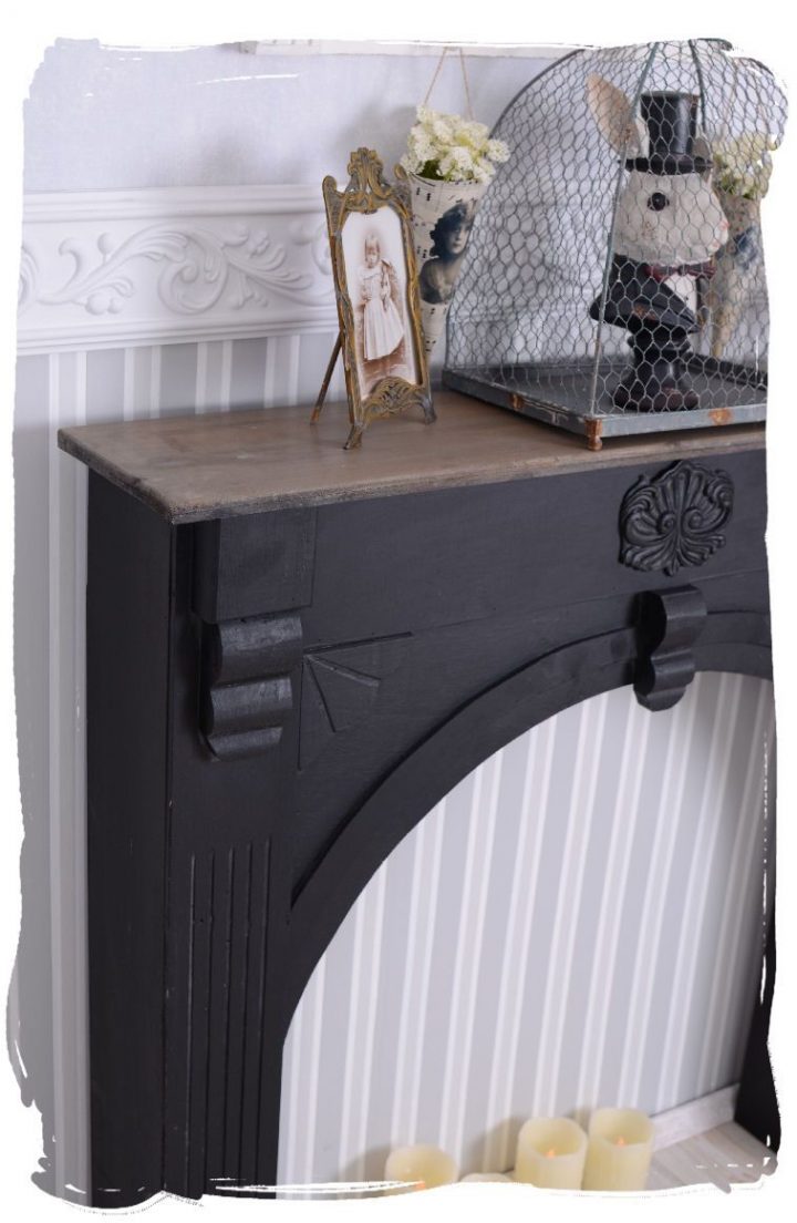 Nostalgie Manteau De Cheminée Déco Console La Vintage En pour Manteau De Cheminée Décorative Ikea