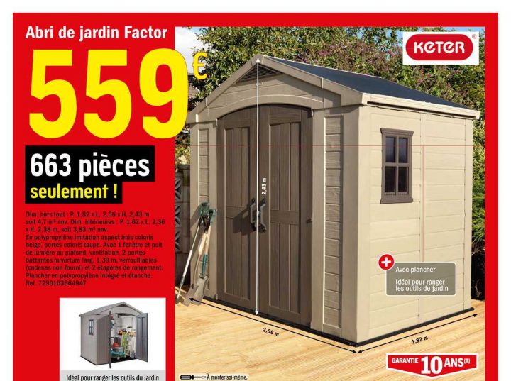 Offre Abri De Jardin Factor Keter Chez Brico Depot destiné Abris De Jardin Métal Brico Dépôt