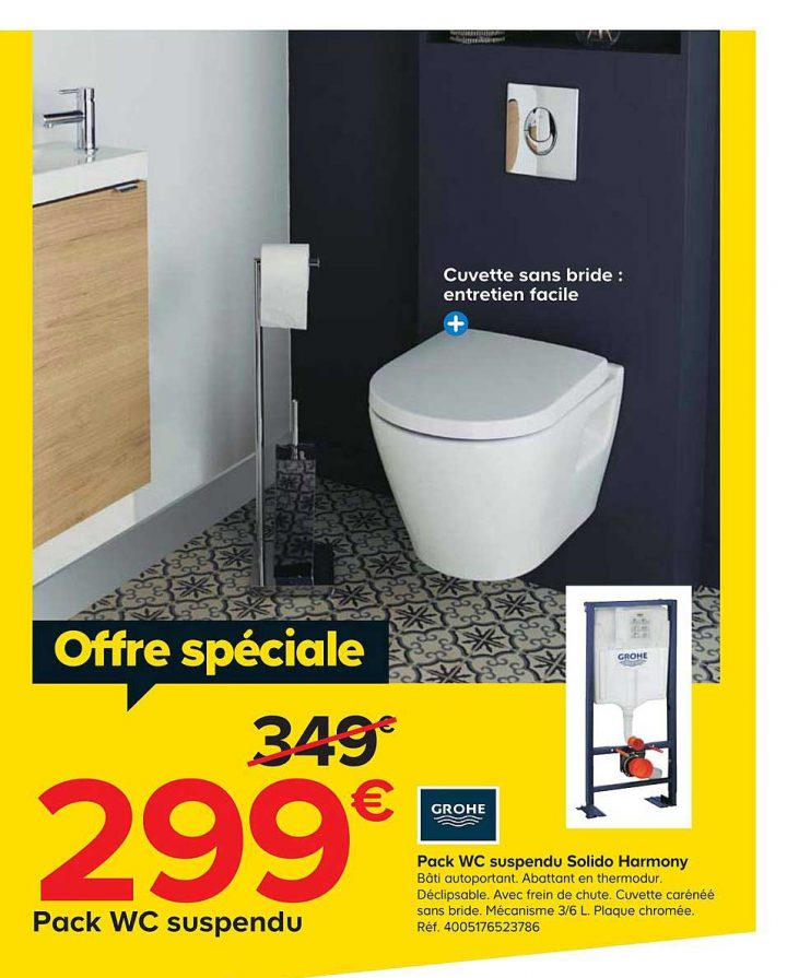 Offre Pack Wc Suspendu Solido Harmony Grohe Chez Castorama concernant Wc Suspendu Grohe Leroy Merlin Offre Pack Wc Suspendu Solido Harmony Grohe Chez Castorama concernant Wc Suspendu Grohe Leroy Merlin