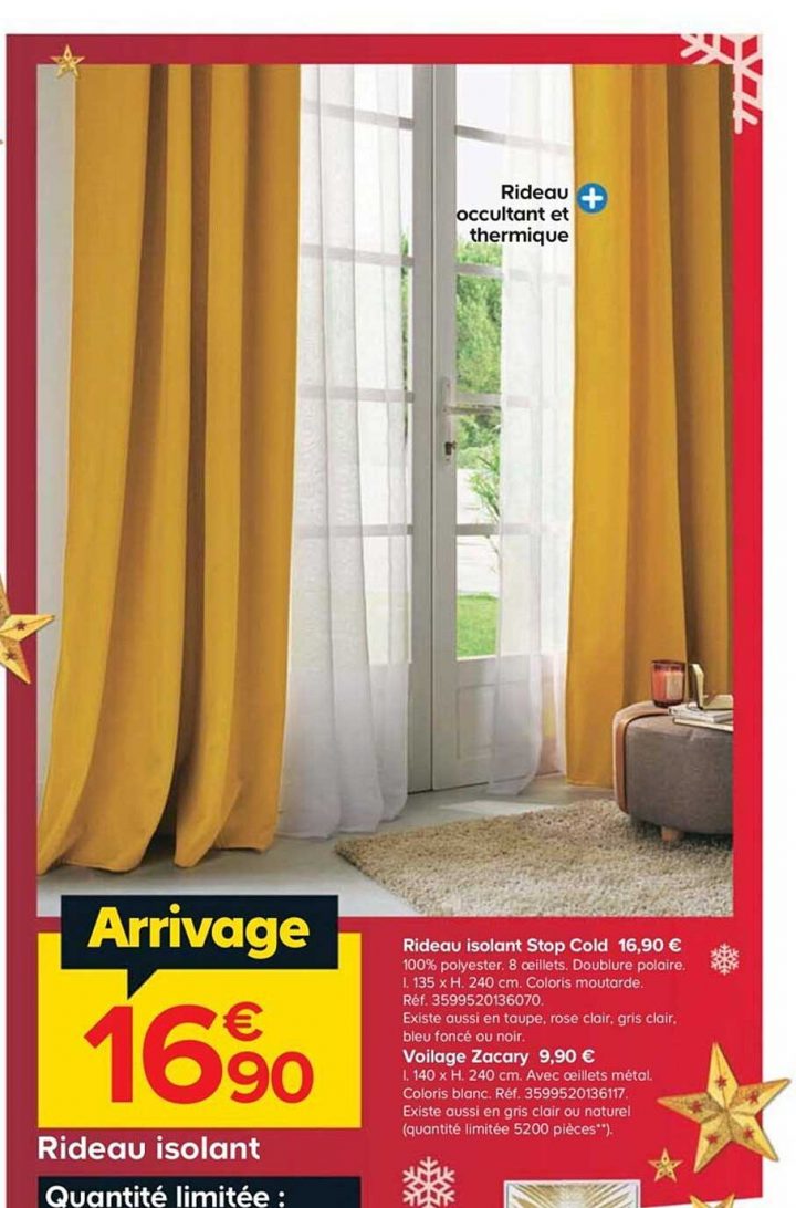 Offre Rideau Isolant Chez Castorama concernant Rideau Gris Anthracite Castorama