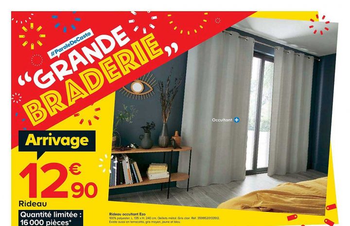 Offre Rideau Occultant Ezo Chez Castorama serapportantà Rideau Gris Anthracite Castorama