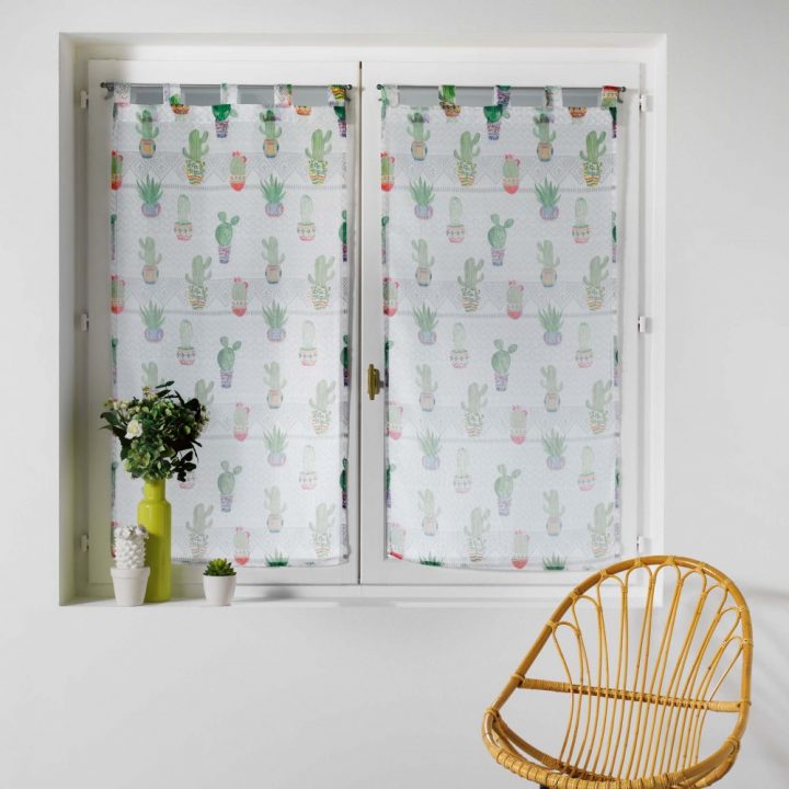 Paire De Rideaux Droits À Passants Jalisco Multicolore à Rideaux 60X120 Gifi