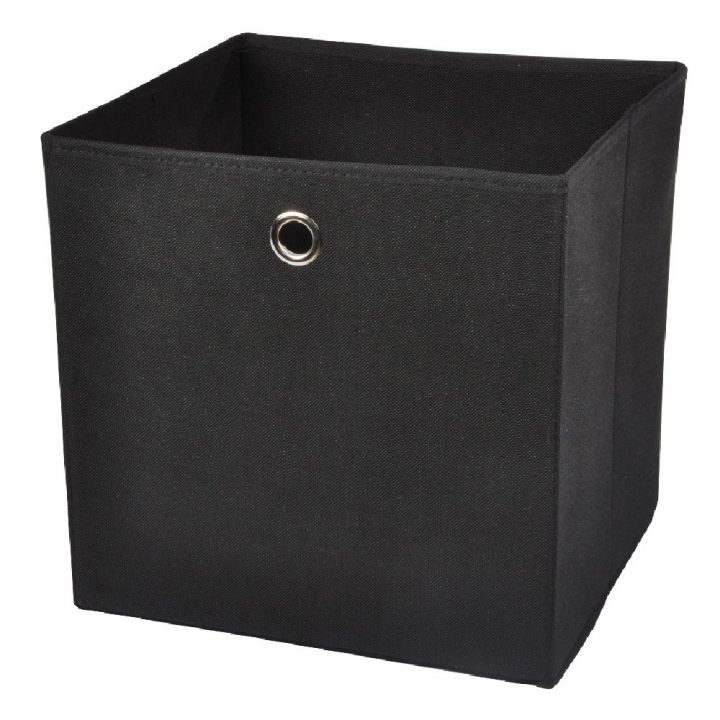 Panier De Rangement Intissé Noir serapportantà Gifi Panier A Linge