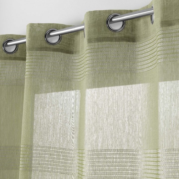Panneau À Œillets Ajourela Kaki dedans Rideau De Porte Lanière Plastique Gifi