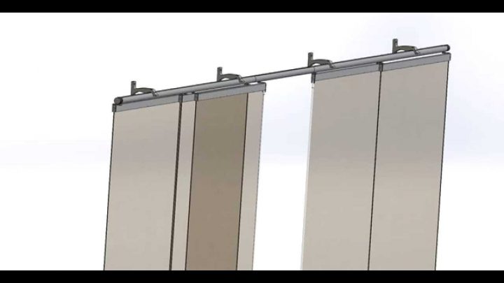 Panneaux Japonais 5 Coulissants 2M80 Secodir Deco pour Rideau Coulissant Pour Placard