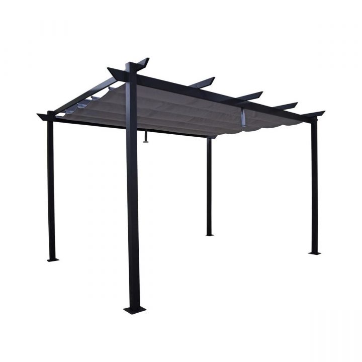 Pawilon Ogrodowy 2.85 X 4 M Omega Antracytowy Naterial à Pergola Leroy Merlin